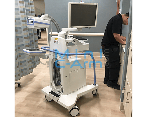 Fluoroscan InSight FD is being installed by professional in hospital | Minicarm.com